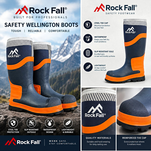 Rock fall safety - fall, work